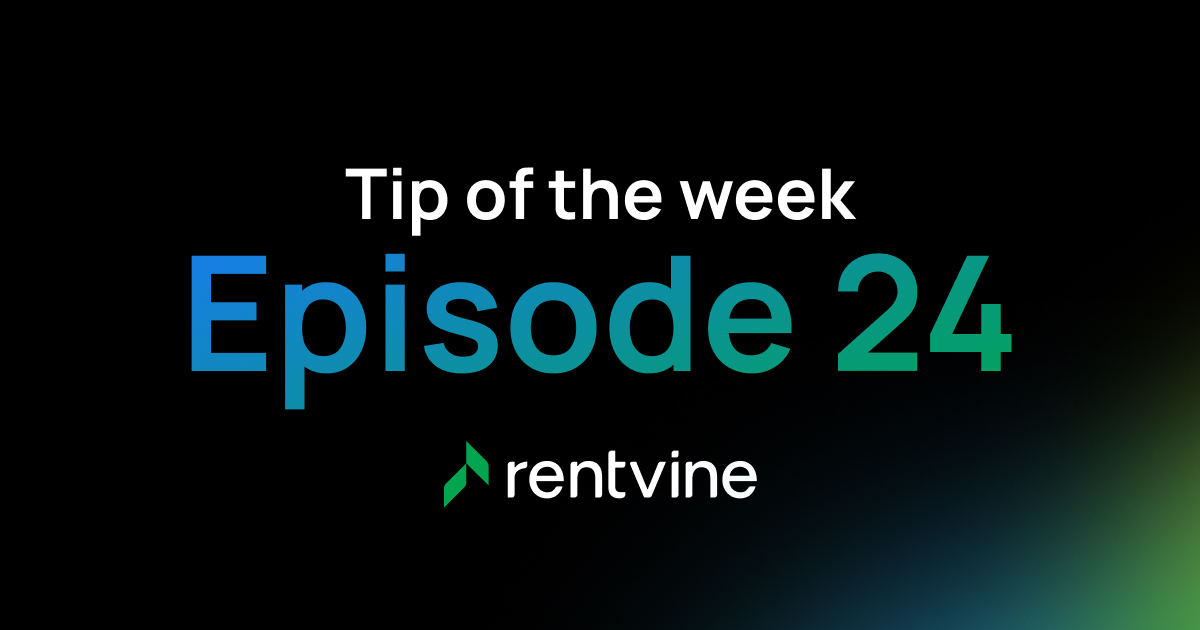 Rentvine tip of the week: Episode 24 - New Year Preparations